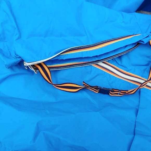 VINTAGE BRIGHT BLUE KWAY Jacket US Size 4 Unisex Please see Measurements… - Picture 9 of 11